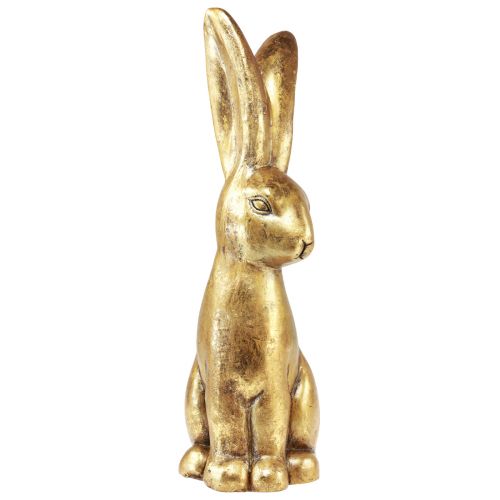 Deko Osterhase Gold Osterdeko Hase sitzend Antik H50cm