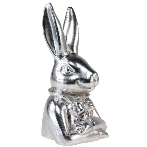 Artikel Deko Osterhase Silber Keramik Deko Hasenbüste H23cm