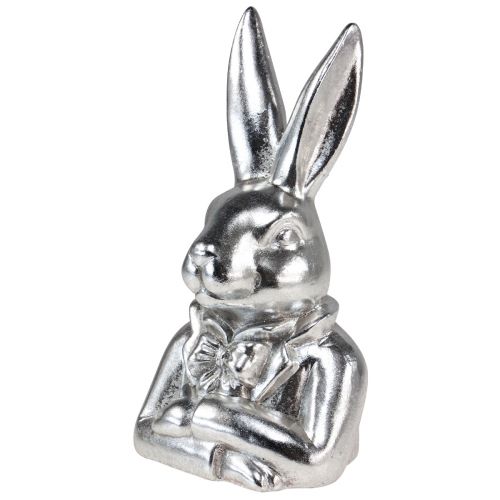 Artikel Deko Osterhase Silber Keramik Deko Hasenbüste H23cm