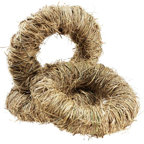 Dekokranz Heukranz Naturkranz Sommerkranz Ø20cm 3 St