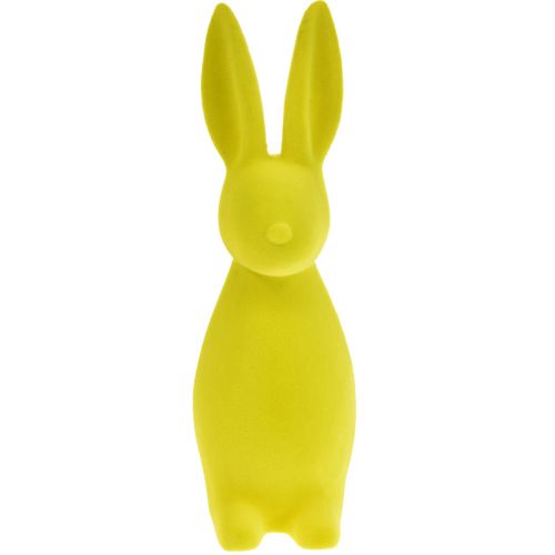 Artikel Osterhasen Deko Gelbgrün – 2. Wahl – Stehend beflockt 15×15,5×47cm
