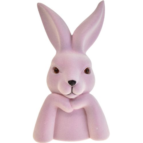 Floristik24 Hasenbüste Denkender Hase Lila Hell – 2. Wahl – Ostern 16,5×13×27cm