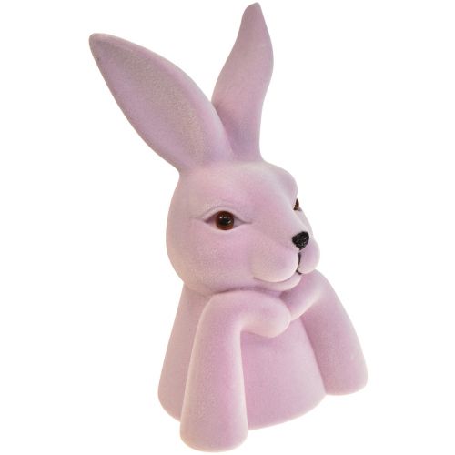 Artikel Hasenbüste Denkender Hase Lila Hell – 2. Wahl – Ostern 16,5×13×27cm