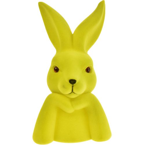 Floristik24 Denkender Hase Ostern Hasenbüste – 2. Wahl – Gelbgrün 16,5×13×27cm