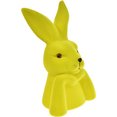 Artikel Denkender Hase Ostern Hasenbüste – 2. Wahl – Gelbgrün 16,5×13×27cm