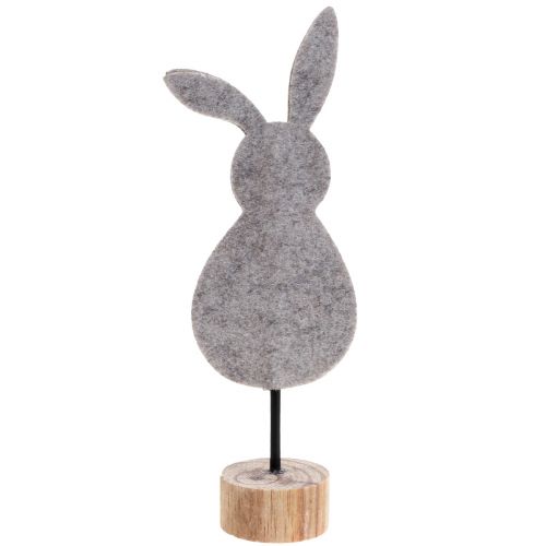 Artikel Aufsteller Tischdeko Osterhasen Deko Filz Grau 50cm