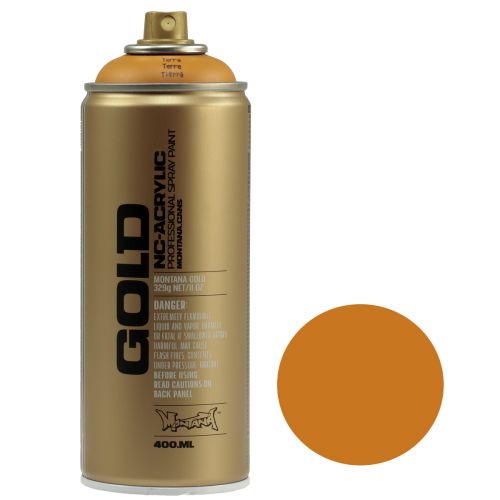 Floristik24 Sprühfarbe Lackspray Ocker Montana Gold Terra Matt 400ml