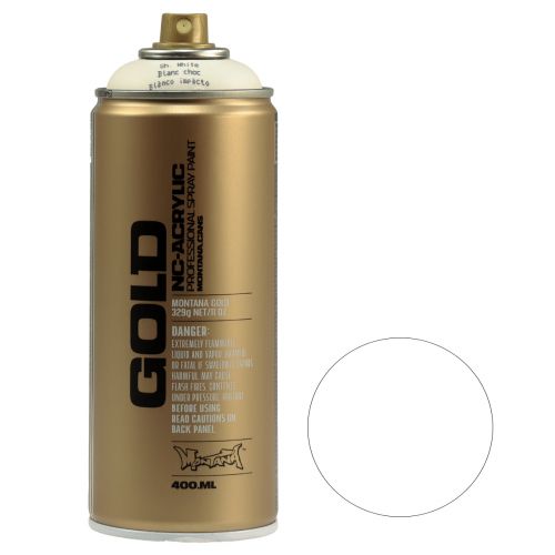 Floristik24 Sprühfarbe Weiß Lackspray Montana Gold Shock White 400ml