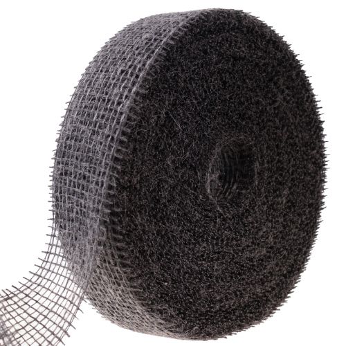 Floristik24 Juteband Netzband Dekoband Jute Braun Taupe 5cm 40m