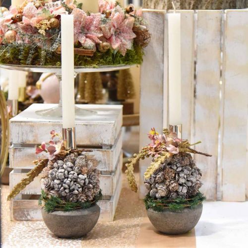 Weihnachtsdeko Zapfen Kugel zum Hängen Christbaumschmuck Ø10cm