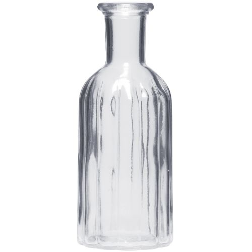 Flaschenvase Glasvase hoch Vase klar Ø7,5cm H19,5cm