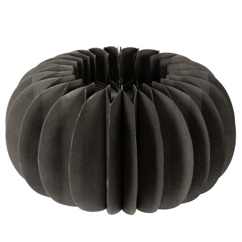 Set Papier-Dekoring Kürbis, dunkelgrau, 24 cm, 4 Stück