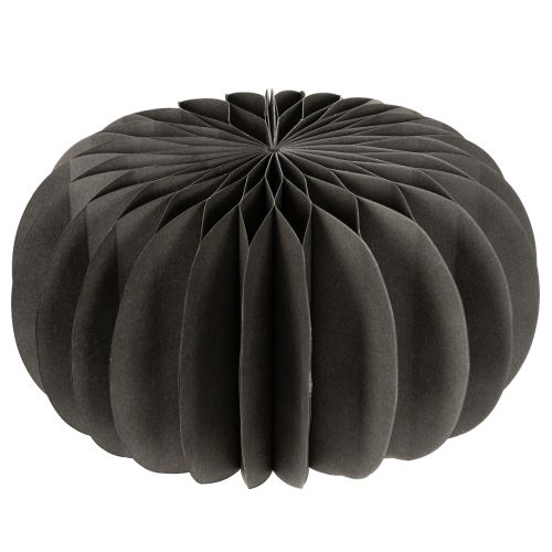 Set Papier-Dekoring Kürbis, dunkelgrau, 24 cm, 4 Stück | Floristik24.at