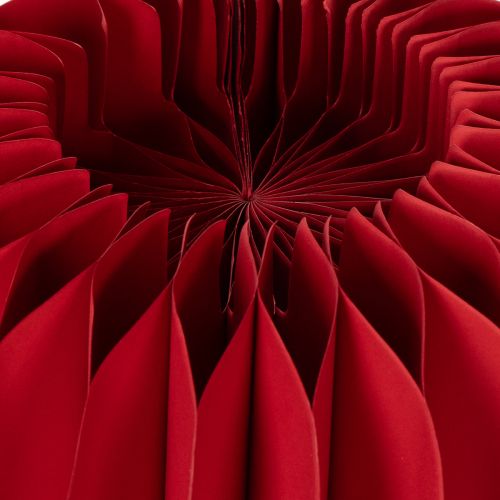 Papierkürbis Rot Wabenpapier 24 cm 4er Set für Tischdekoration | Floristik24.at