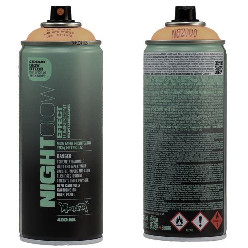 Artikel Fluoreszierende Farbe Spraydose Nightglow Orange Neon 400ml