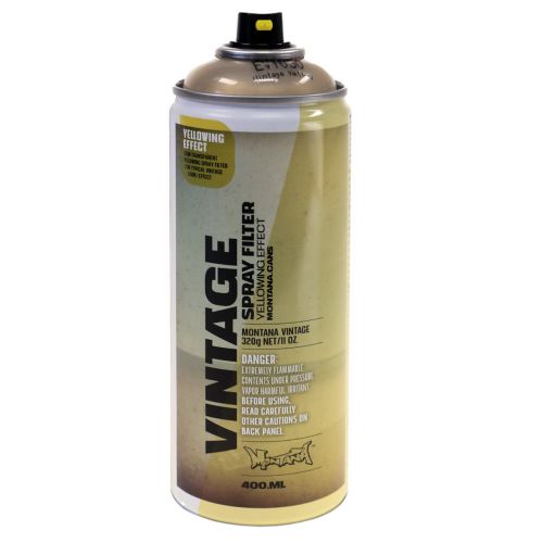Floristik24 Montana Vintage Spray Filter Effektspray Seidenmatt Gelb 400ml