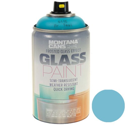 Glasfarbe Spray Effektspray Sprühfarbe Glas Türkis Matt 250ml