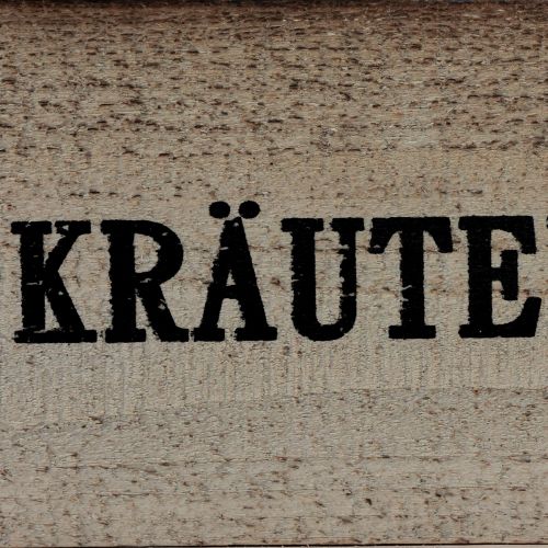 Artikel Kräuterkiste Holz Kräuterkasten Natur 39×13×12cm