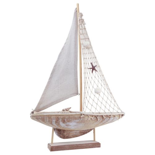 Floristik24 Segelschiff Deko Segelboot Maritime Deko 31,5×5,5×48cm