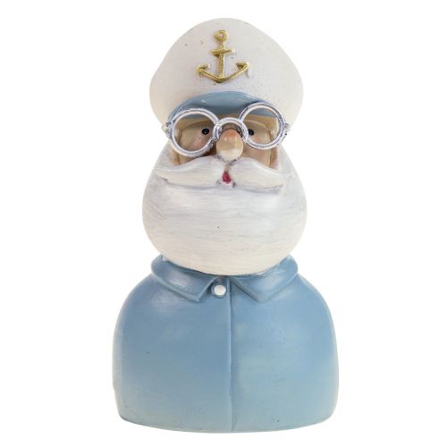 Floristik24 Maritime Deko Figur Kapitän mit Brille Sommerdeko H11,5cm