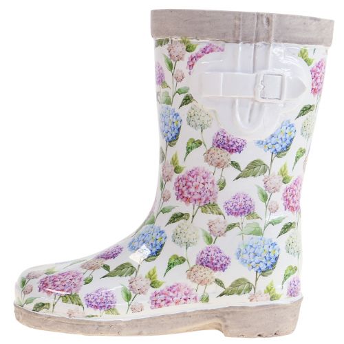 Floristik24 Gummistiefel Blumentopf Pflanzgefäß Keramik Optik H17,5cm