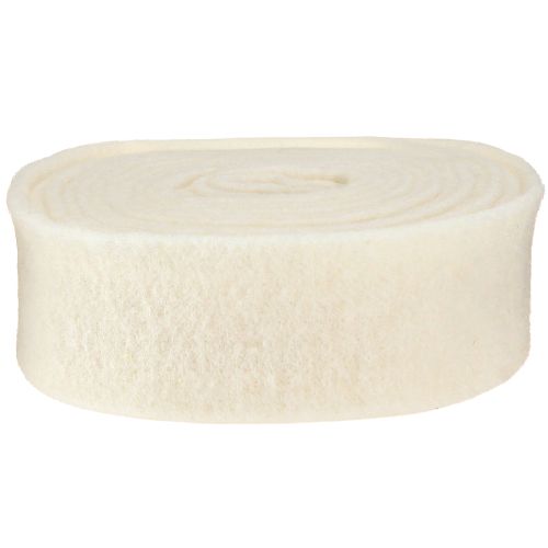 Artikel Filzband Weiß 7,5cm, 5m