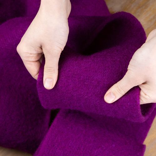 Artikel Filzband Wolle Fuchsia 15cm x 5m für Deko und Basteln