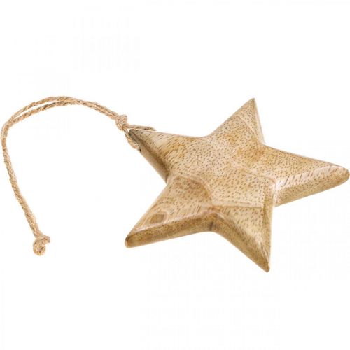 Artikel Adventsdeko, Stern aus Holz, Weihnachtsdeko Stern H9cm 3 St