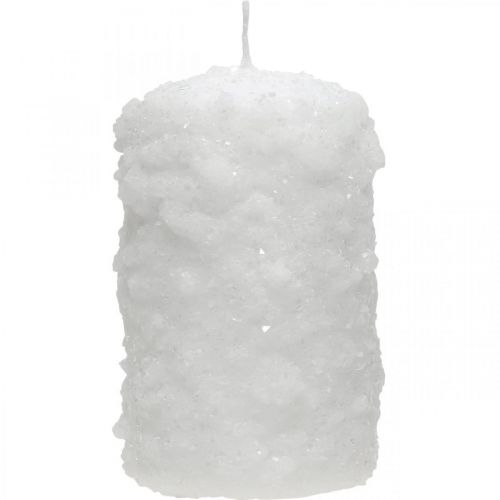 Floristik24 Adventskerzen, Stumpenkerzen, Schneeballkerzen 100/60mm 4 St