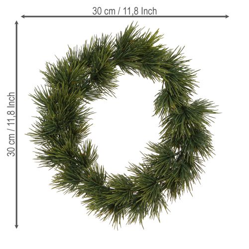 Floristik24 Adventskranz künstlich Pinienkranz Tannengrün Deko Ø30cm
