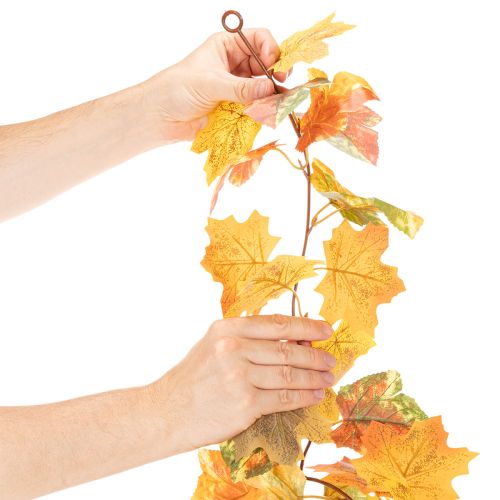 Ahorn-Girlande aus Kunststoff 165cm Herbstfarben für Dekoration | Floristik24.at