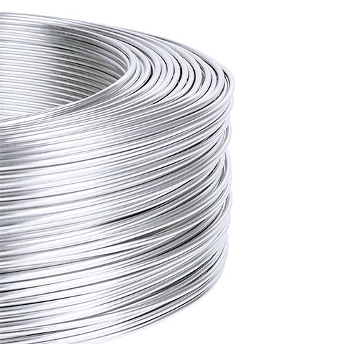 Floristik24 Aludraht 1mm 500g Silber