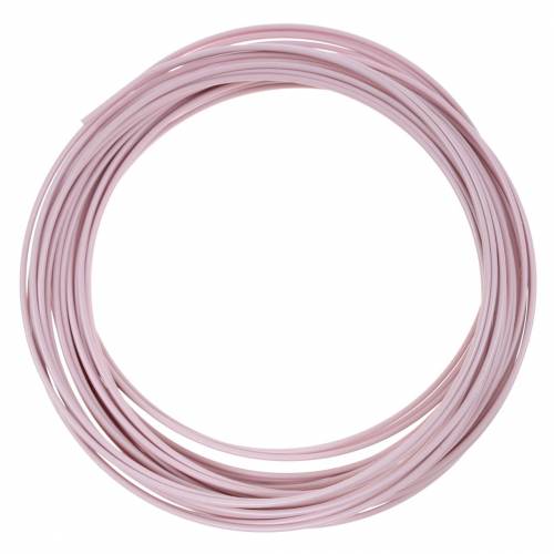 Aluminiumdraht Ø2mm Pastellrosa 100g 12m