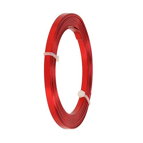 Artikel Aluminium Flachdraht Rot 5mm x 1mm 2,5m