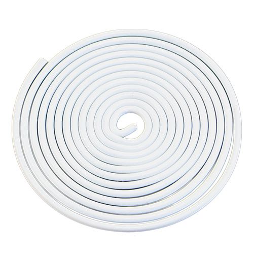 Aluminium Drahtschnecke Weiß 2mm 120cm