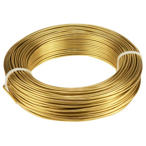 Artikel Aluminiumdraht 2mm Basteldraht Dekodraht Gold 60m 500g