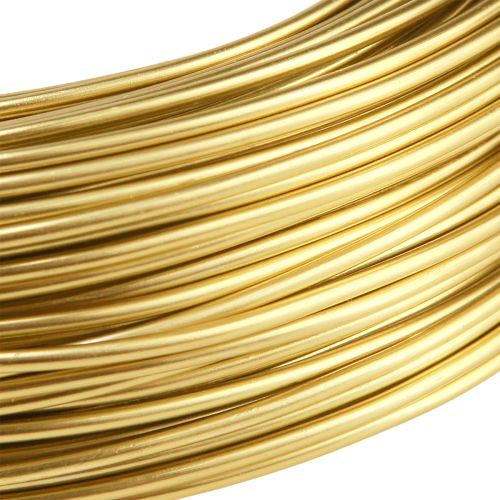 Artikel Aluminiumdraht 2mm Basteldraht Dekodraht Gold 60m 500g