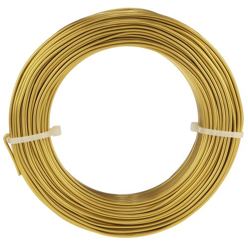 Artikel Aluminiumdraht 2mm Basteldraht Dekodraht Gold 60m 500g