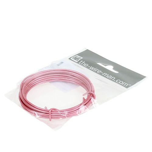 Artikel Aluminiumdraht 2mm Rosa 3m