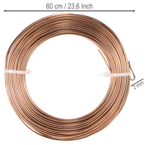 Aluminiumdraht 2mm Braun 60m für Floristik und Bastelarbeiten | Floristik24.at