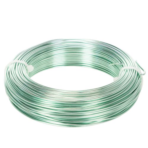 Aluminiumdraht 2 mm 60 m mintgrün für Bastel- und Dekorationsprojekte