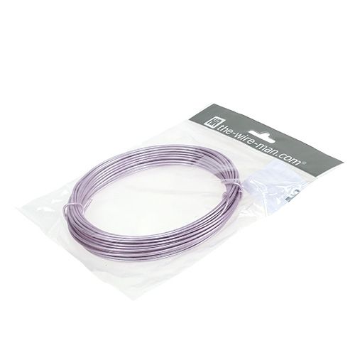 Floristik24 Aluminiumdraht Pastelllila Ø2mm 12m