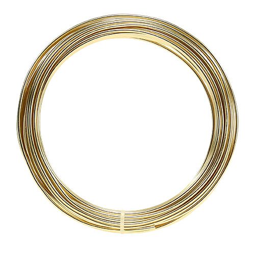 Floristik24 Aluminiumdraht 2mm 100g Gold