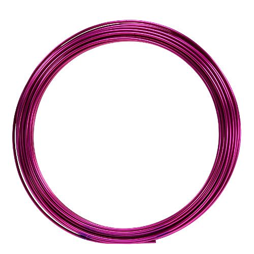 Floristik24 Aluminiumdraht 2mm 100g Pink