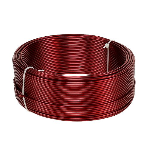 Floristik24 Aluminiumdraht Rot Ø2mm 500g (60m)