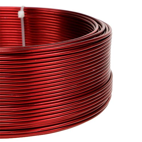 Floristik24 Aluminiumdraht Rot Ø2mm 500g (60m)