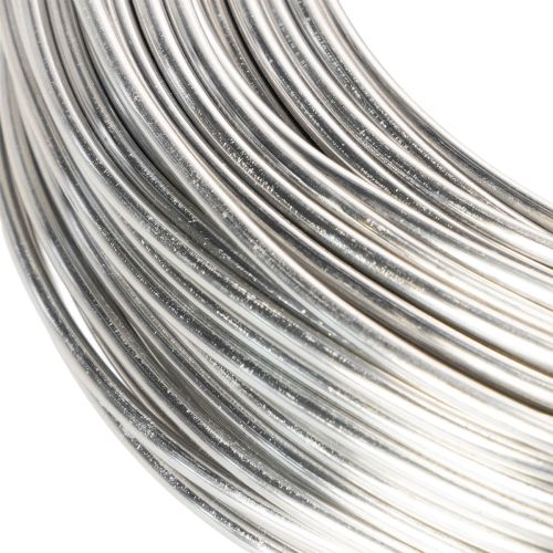 Aluminiumdraht Silber 3mm 1kg für Floristik und Bastelarbeiten | Floristik24.at