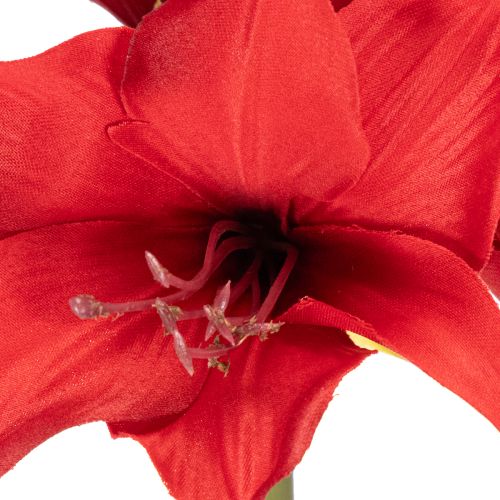 Künstliche Amaryllis in Rot mit Stiel 50cm für Weihnachtsdeko | Floristik24.at