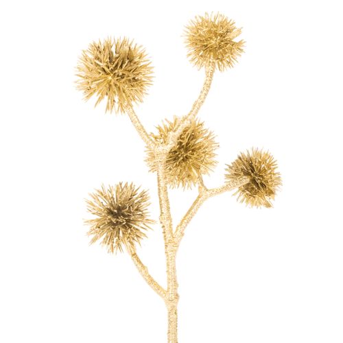 Künstlicher Amberfrucht Zweig Gold Kunststoff 26 cm 6er-Bund | Floristik24.at