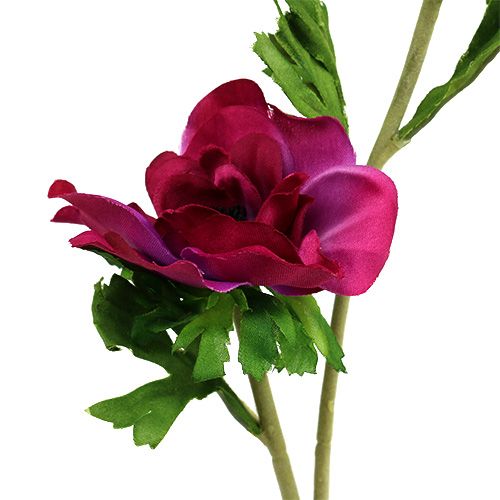 Floristik24 Anemone künstlich Fuchsia 6St